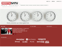 Tablet Screenshot of beritasatumedia.com